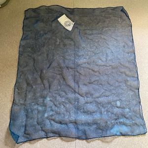 NEW Kaire Tali  Handpainted Silk Art to Wear Minimalist Coastal Small Sc…